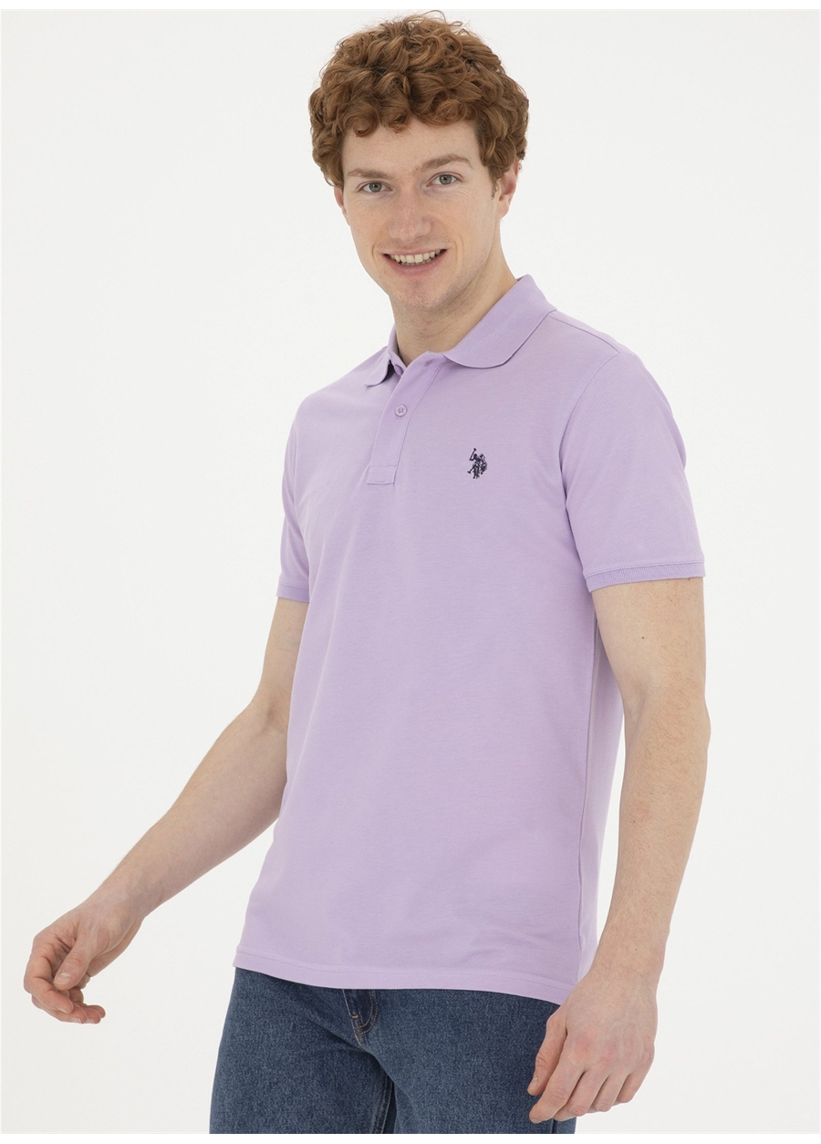 U.S. Polo Assn. Lila Erkek Polo T-Shirt GTP04IY024