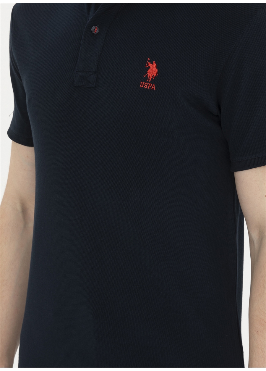 U.S. Polo Assn. Koyu Lacivert Erkek Slim Fit T-Shirt TP04IY024_5