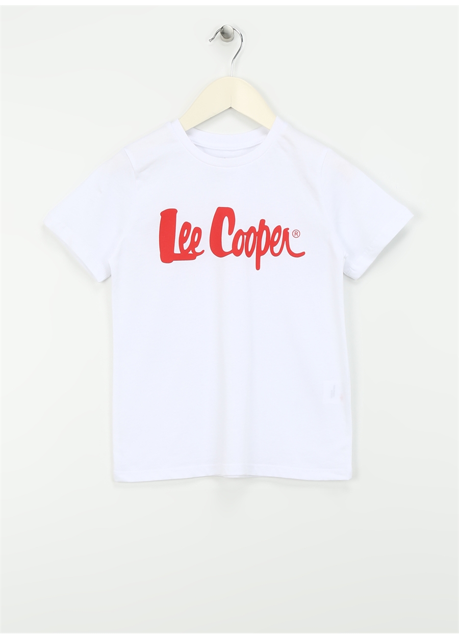 Lee Cooper Baskılı Beyaz Erkek T-Shirt 242 LCB 242001 LONDONLOGO BEYAZ