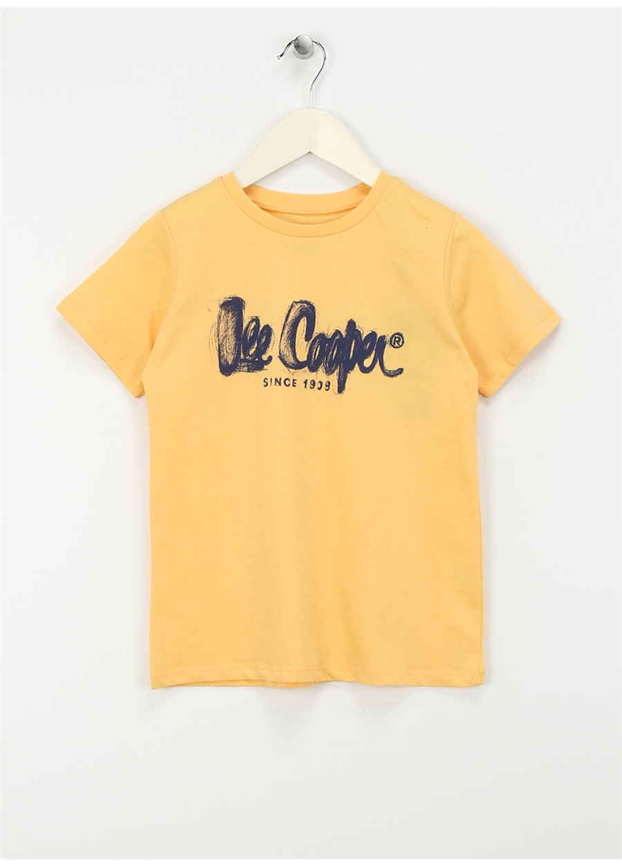 Lee Cooper Baskılı Sarı Erkek T-Shirt 242 LCB 242002 DRAWINGLOGO SARI