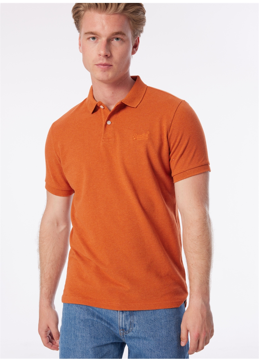 Superdry Düz Turuncu Erkek Polo T-Shirt M1110343A5EY_CLASSIC PIQUE POLO_0