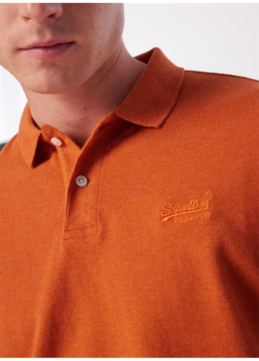 Superdry Düz Turuncu Erkek Polo T-Shirt M1110343A5EY_CLASSIC PIQUE POLO_3