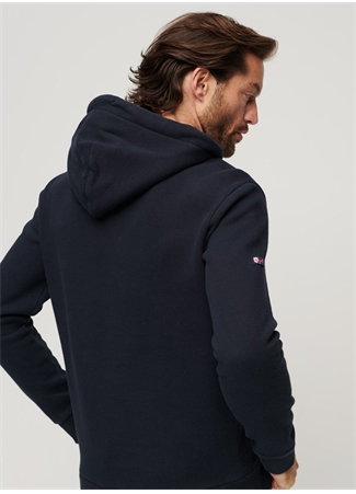 Superdry Kapüşon Yaka Lacivert Erkek Sweatshırt M2012093A98T_VINTAGE VL HOOD_2