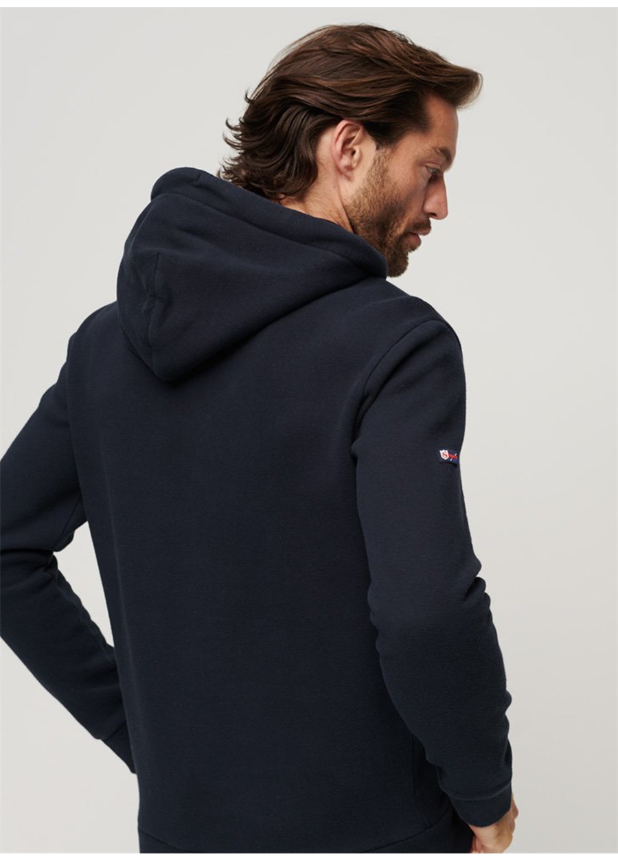 Superdry Kapüşon Yaka Lacivert Erkek Sweatshırt M2012093A98T_VINTAGE VL HOOD_2