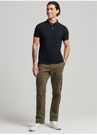 Superdry Düz Siyah Erkek Polo T-Shirt M1110343A02A_CLASSIC PIQUE POLO_0