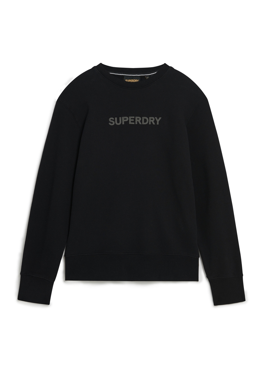 Superdry Bisiklet Yaka Siyah Erkek Sweatshırt M2013527A02A_LUXURY SPORT LOOSE FIT_5