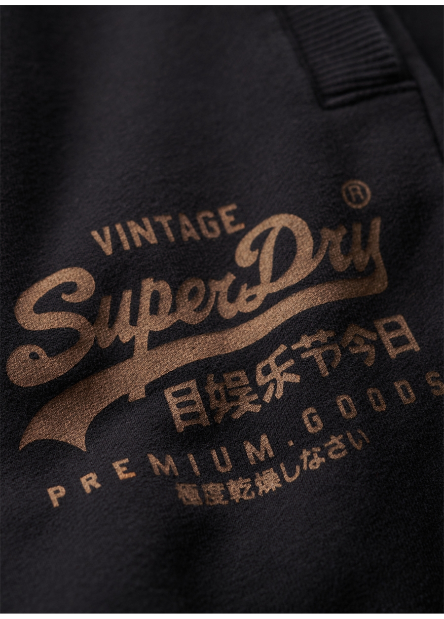 Superdry Rahat Siyah Erkek Eşofman Altı M7011108A12A_CLASSIC VL HERITAGE JO_3