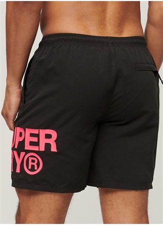 Superdry Siyah Erkek Şort Mayo M3010228A02A_SPORTSWEAR LOGO 17 SW_2