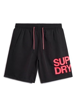 Superdry Siyah Erkek Şort Mayo M3010228A02A_SPORTSWEAR LOGO 17 SW_5