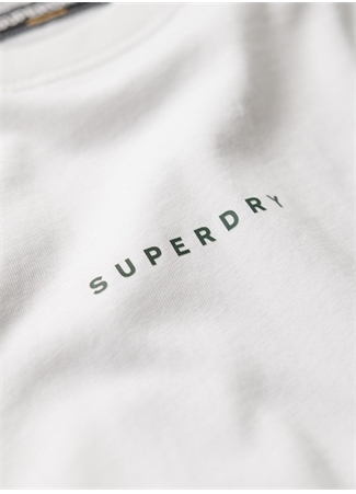 Superdry Bisiklet Yaka Baskılı Beyaz Erkek T-Shirt M6010803AT7X_MICRO LOGO GRAPHIC LOO_3