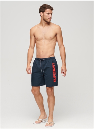 Superdry Lacivert Erkek Şort Mayo M3010236AZRN_SPORT GRAPHIC 17 SWIM_0