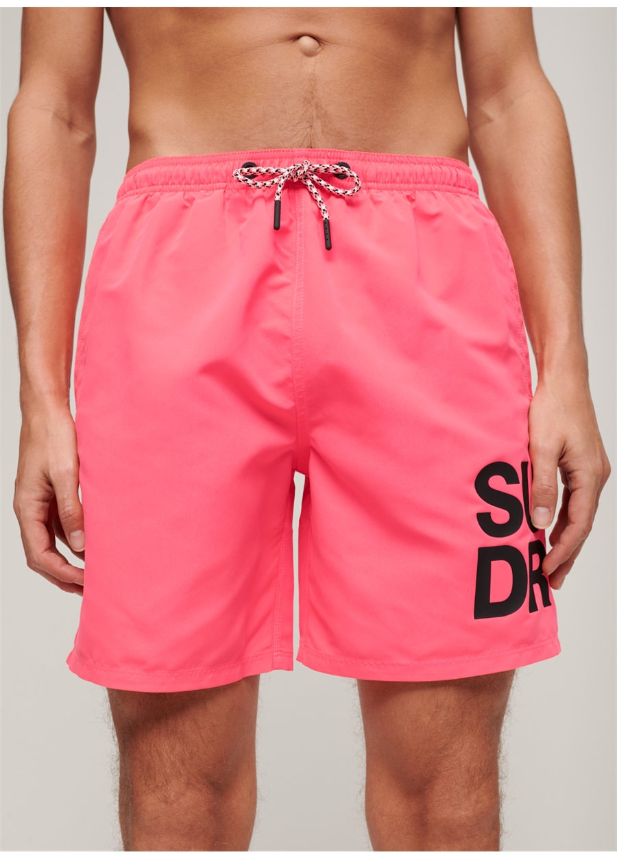 Superdry Pembe Erkek Şort Mayo M3010228AMBC_SPORTSWEAR LOGO 17 SW_1