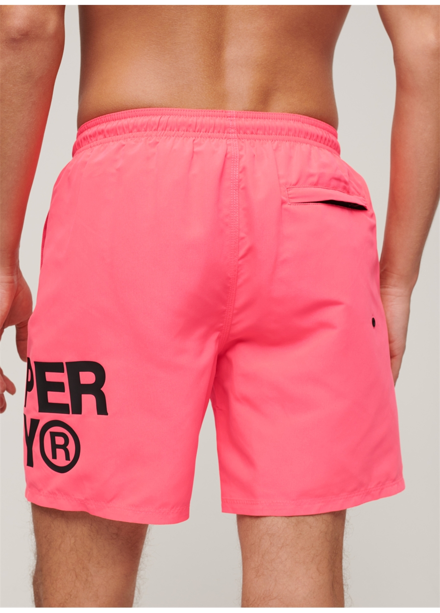 Superdry Pembe Erkek Şort Mayo M3010228AMBC_SPORTSWEAR LOGO 17 SW_5