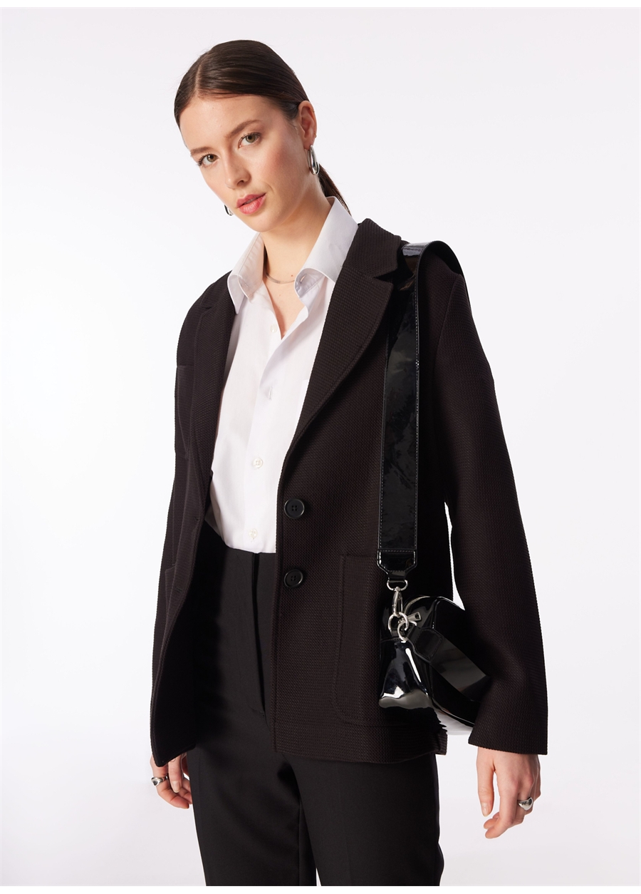 İpekyol Normal Siyah Kadın Ceket IS1240005063001