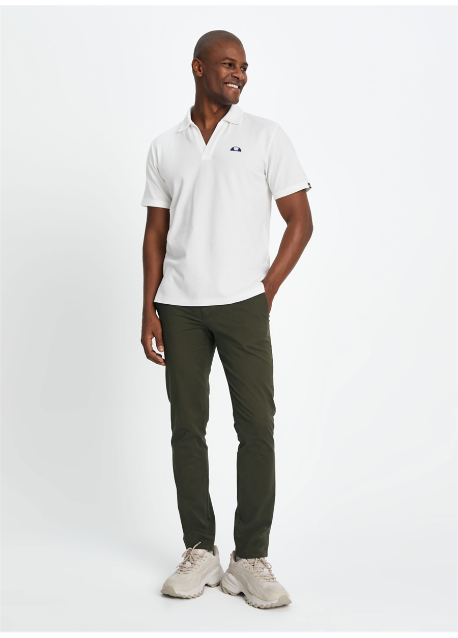 Ellesse Kırık Beyaz Erkek Standart Fit Polo T-Shirt EM146-OF