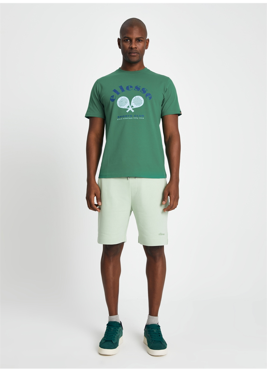 Ellesse Yeşil Bisiklet Yaka T-Shirt EM183-GRN