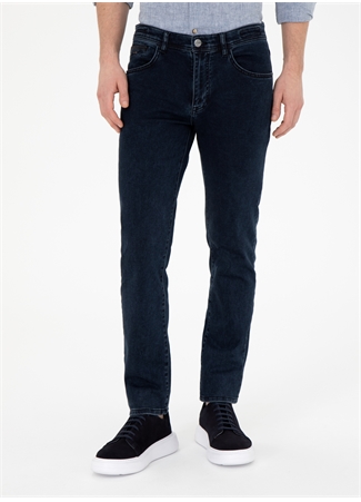 Pierre Cardin Normal Bel Normal Paça Straight Lacivert Erkek Denim Pantolon MAGUDE_1