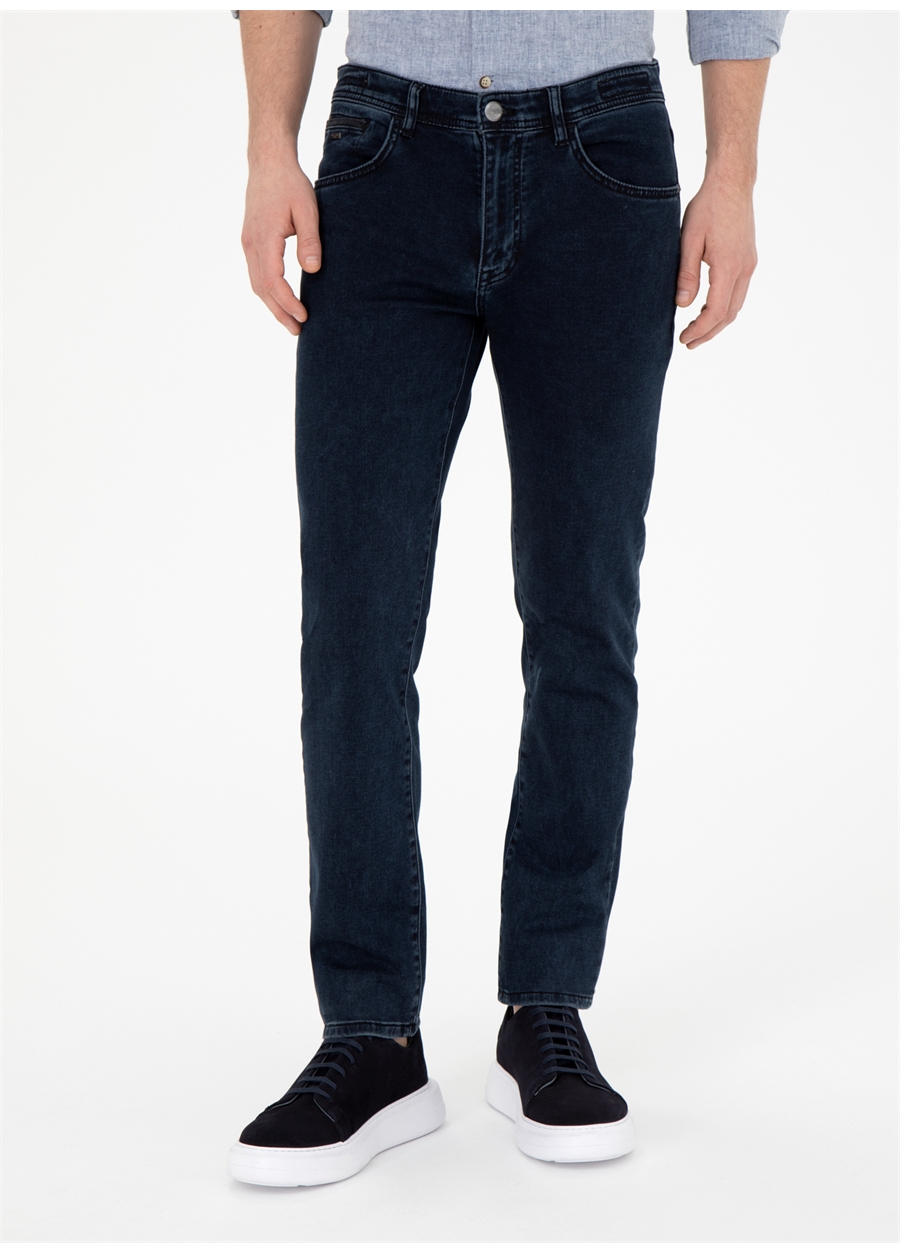 Pierre Cardin Normal Bel Normal Paça Straight Lacivert Erkek Denim Pantolon MAGUDE_1