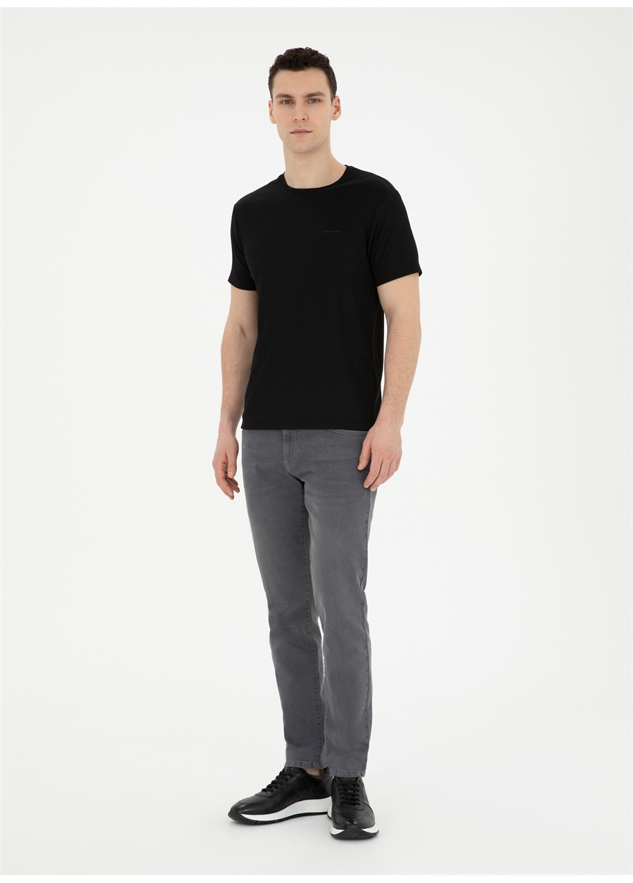 Pierre Cardin Normal Bel Normal Paça Slim Fit Gri Erkek Denim Pantolon TUGAN_2