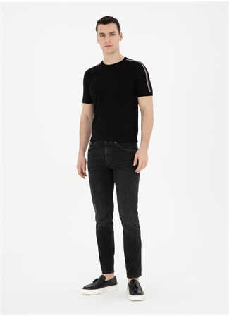 Pierre Cardin Normal Bel Normal Paça Slim Fit Antrasit Erkek Denim Pantolon JONES_2