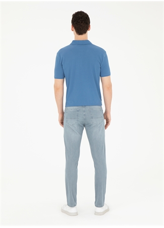 Pierre Cardin Normal Bel Normal Paça Slim Fit Açık Mavi Erkek Denim Pantolon LAPY_5