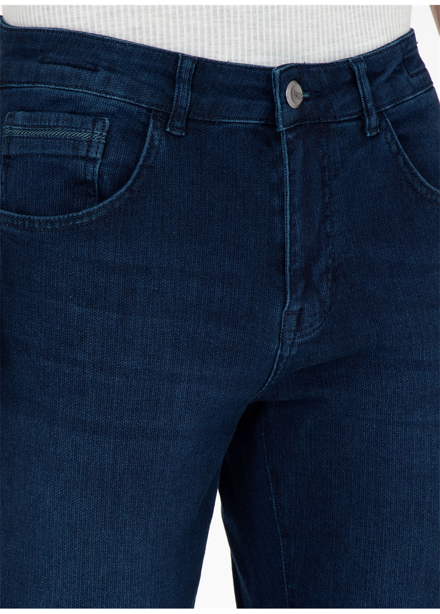 Pierre Cardin Normal Bel Normal Paça Straight Koyu Lacivert Erkek Denim Pantolon SIMON_1