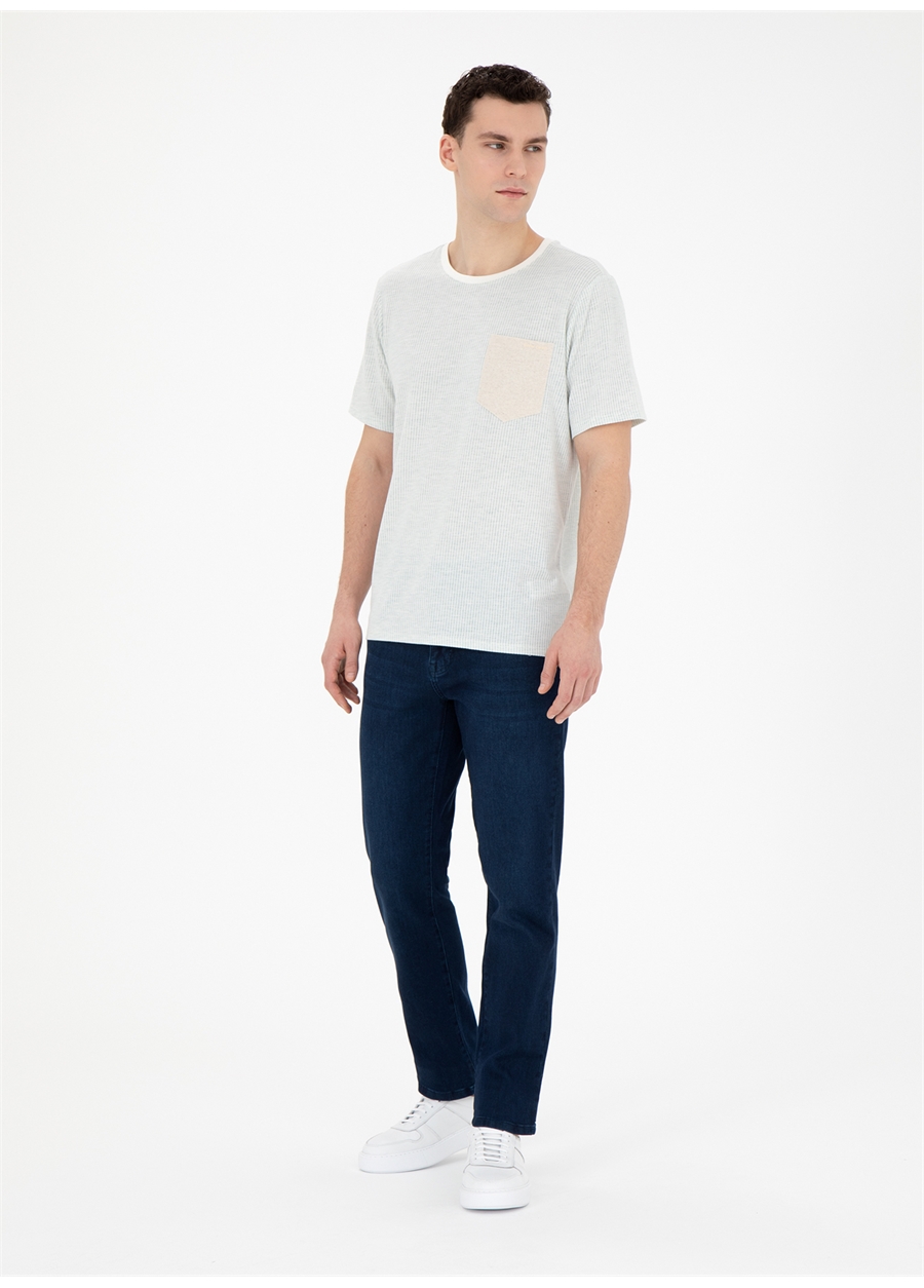 Pierre Cardin Normal Bel Normal Paça Straight Koyu Lacivert Erkek Denim Pantolon SIMON_3