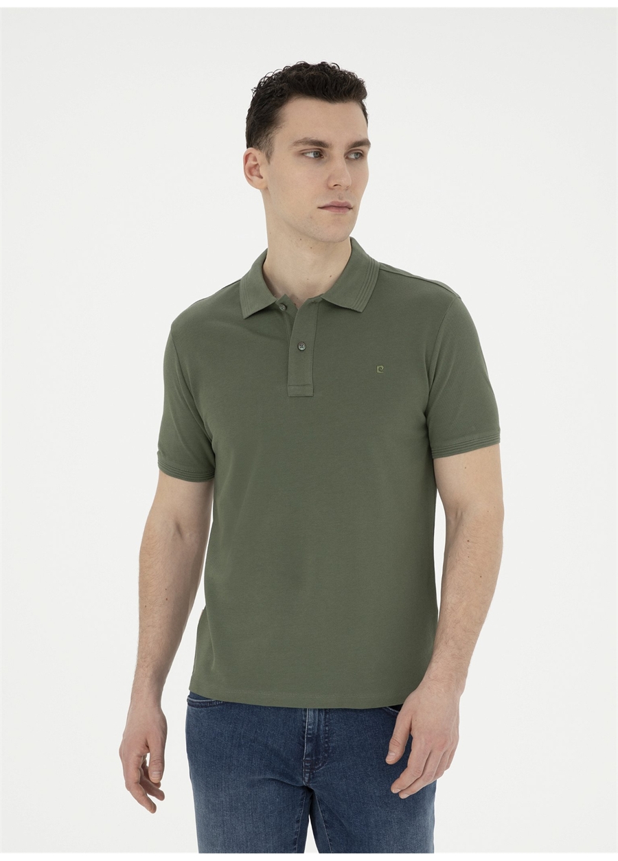 Pierre Cardin Düz Haki Erkek Polo T-Shirt SUNNY_0