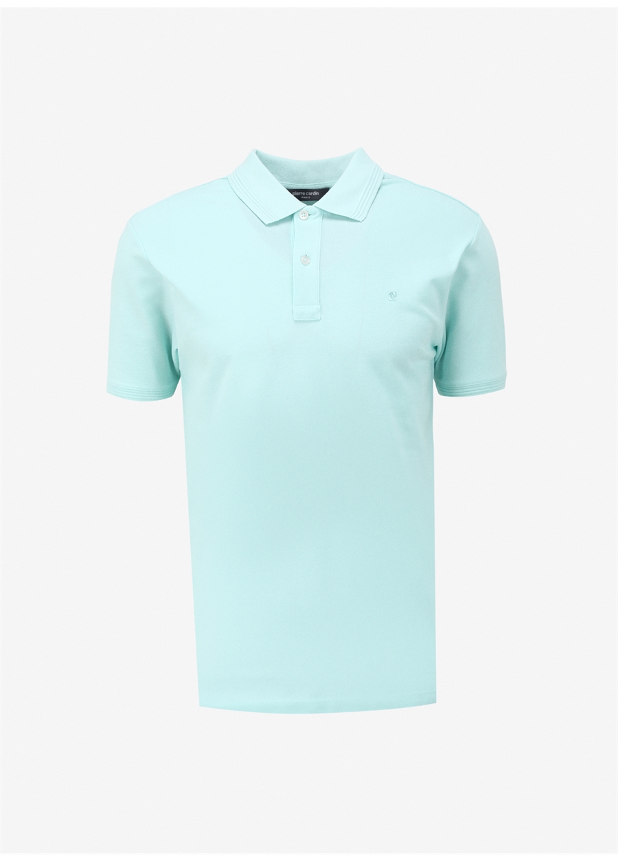 Pierre Cardin Düz Su Yeşili Erkek Polo T-Shirt SUNNY