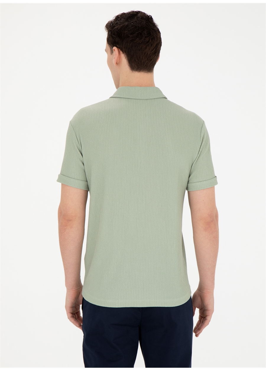 Pierre Cardin Jakarlı Çağla Erkek Polo T-Shirt BLAKE_4