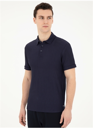 Pierre Cardin Jakarlı Lacivert Erkek Polo T-Shirt BLAKE