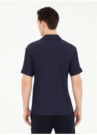 Pierre Cardin Jakarlı Lacivert Erkek Polo T-Shirt BLAKE_4