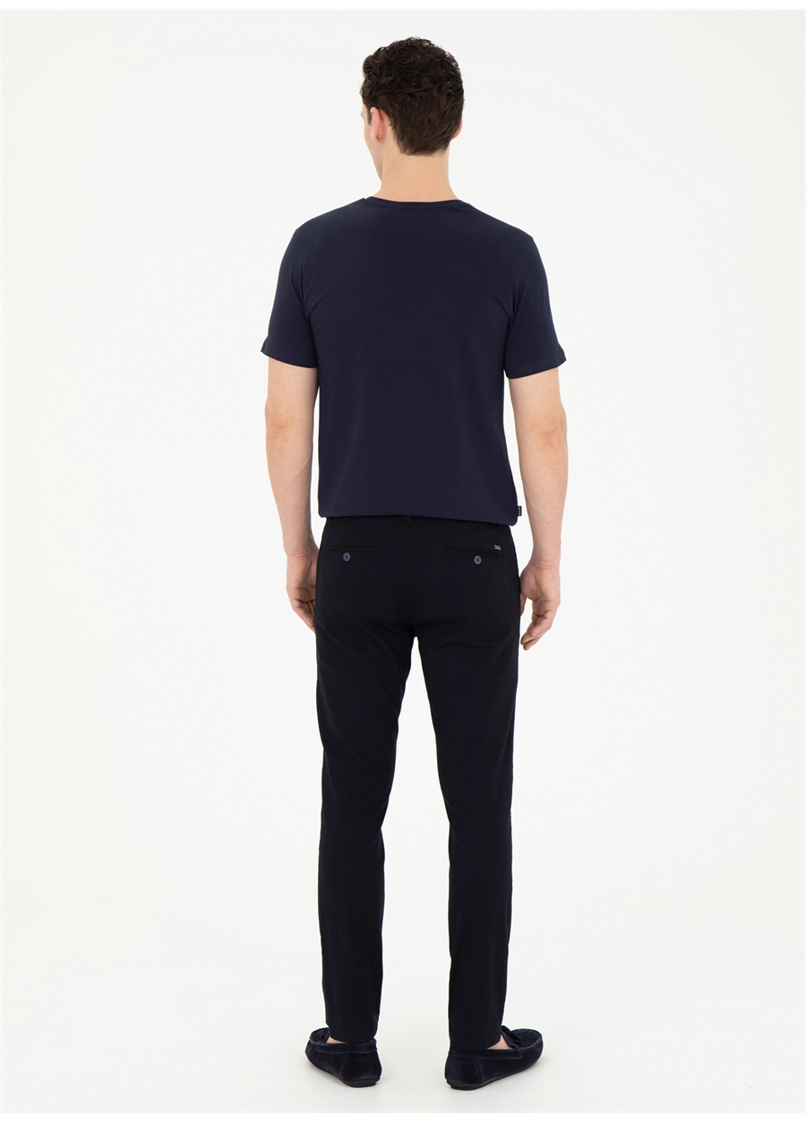 Pierre Cardin Normal Bel Normal Paça Slim Fit Lacivert Erkek Pantolon MALLOW_3