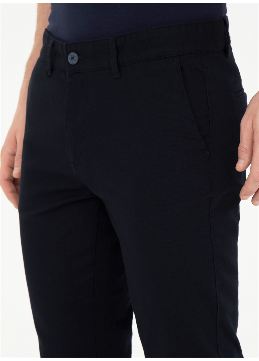 Pierre Cardin Normal Bel Normal Paça Slim Fit Lacivert Erkek Pantolon MALLOW_5