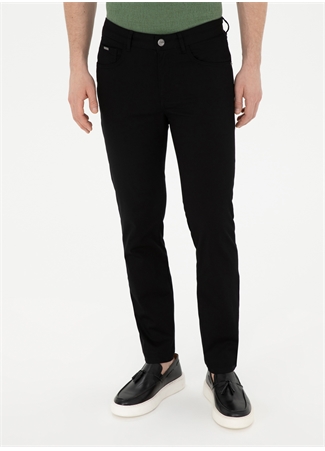 Pierre Cardin Normal Bel Normal Paça Slim Fit Siyah Erkek Pantolon LISMORE_1