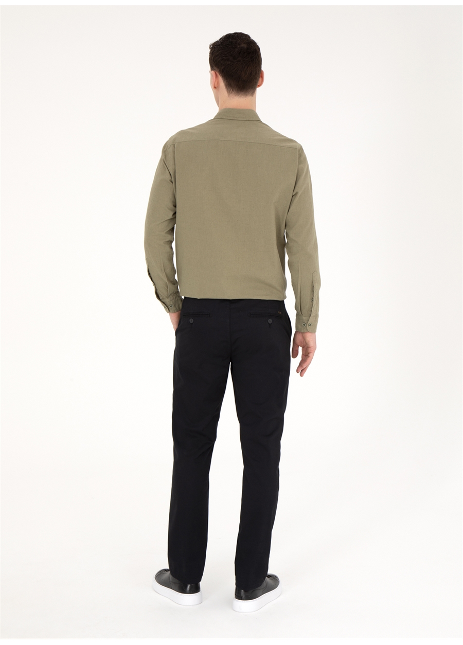 Pierre Cardin Normal Bel Normal Paça Regular Fit Siyah Erkek Pantolon RIVER_4