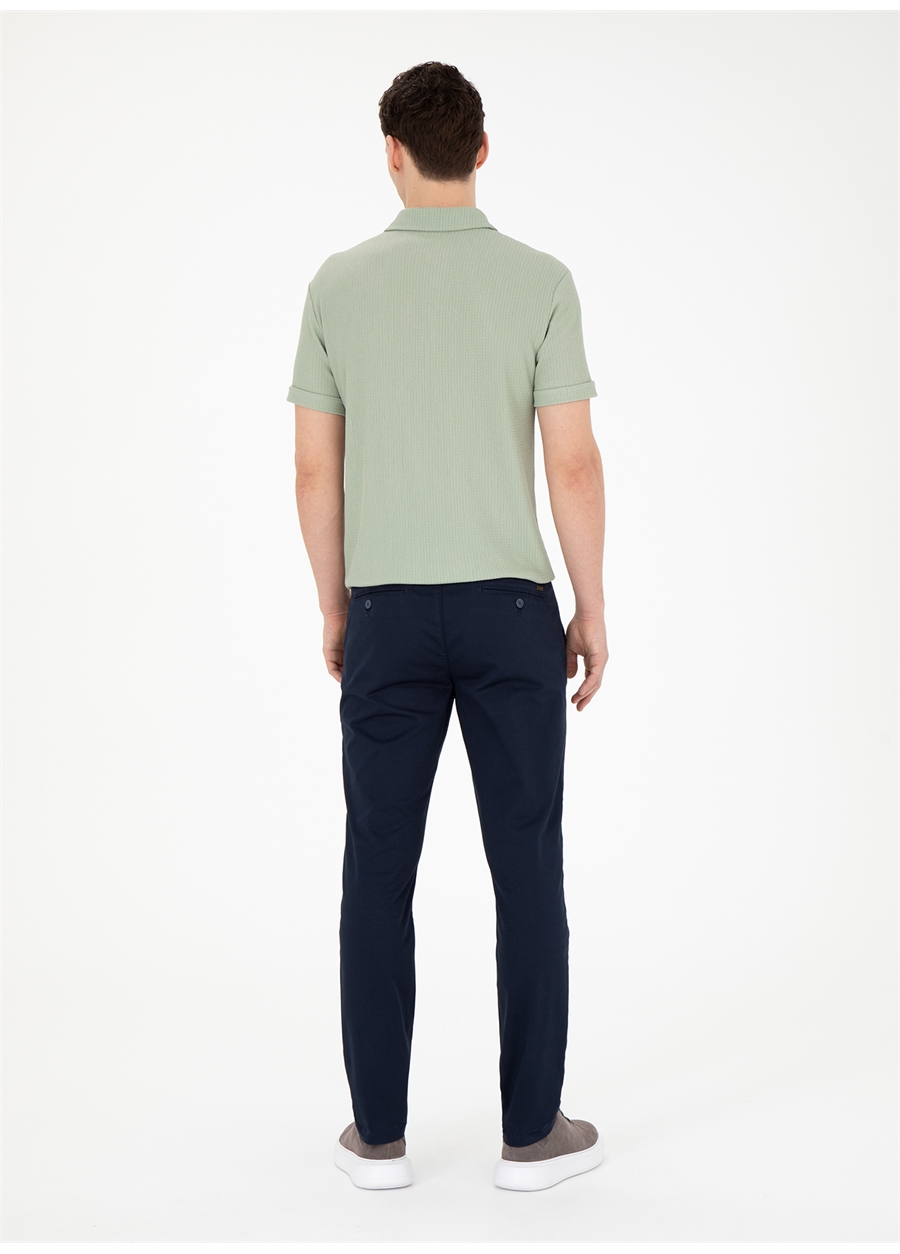 Pierre Cardin Normal Bel Normal Paça Slim Fit Lacivert Erkek Pantolon RIVES_4