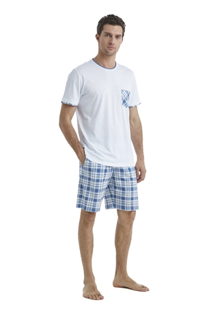 Blackspade Beyaz Erkek Pijama Takımı 40519