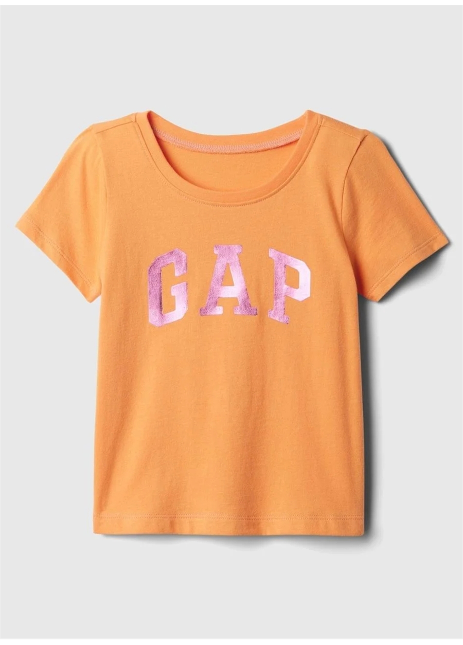 Gap Düz Turuncu Kadın T-Shirt 868443