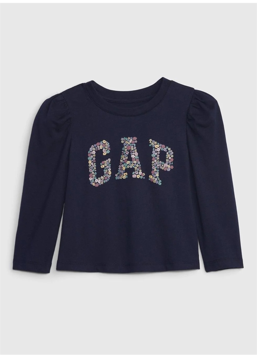Gap Desenli Lacivert Kadın T-Shirt 829679