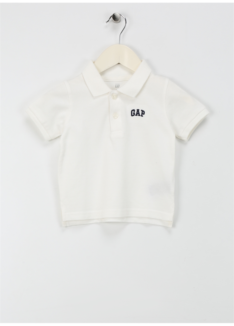 Gap Düz Beyaz Erkek Polo T-Shirt 857486-B