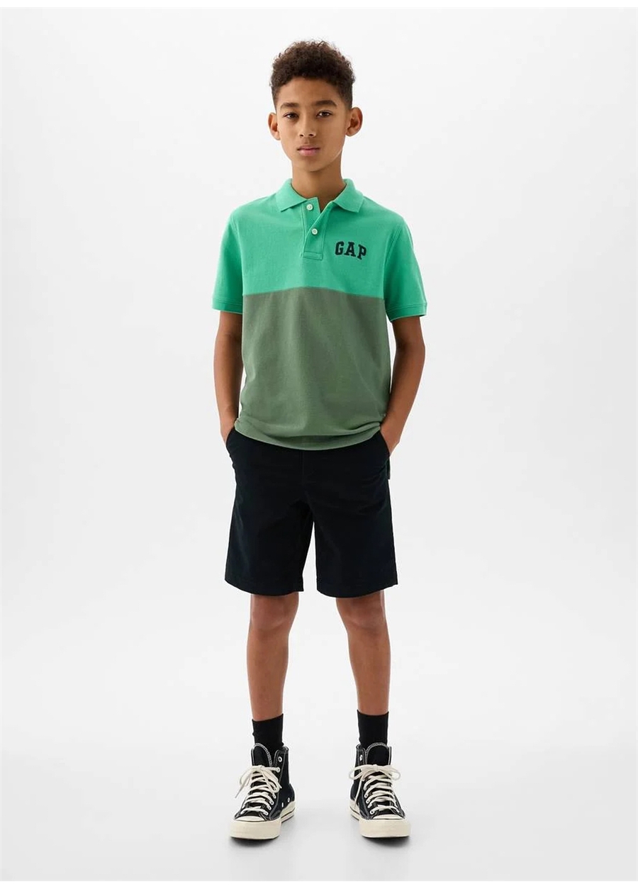 Gap Düz Yeşil Erkek Polo T-Shirt 885764