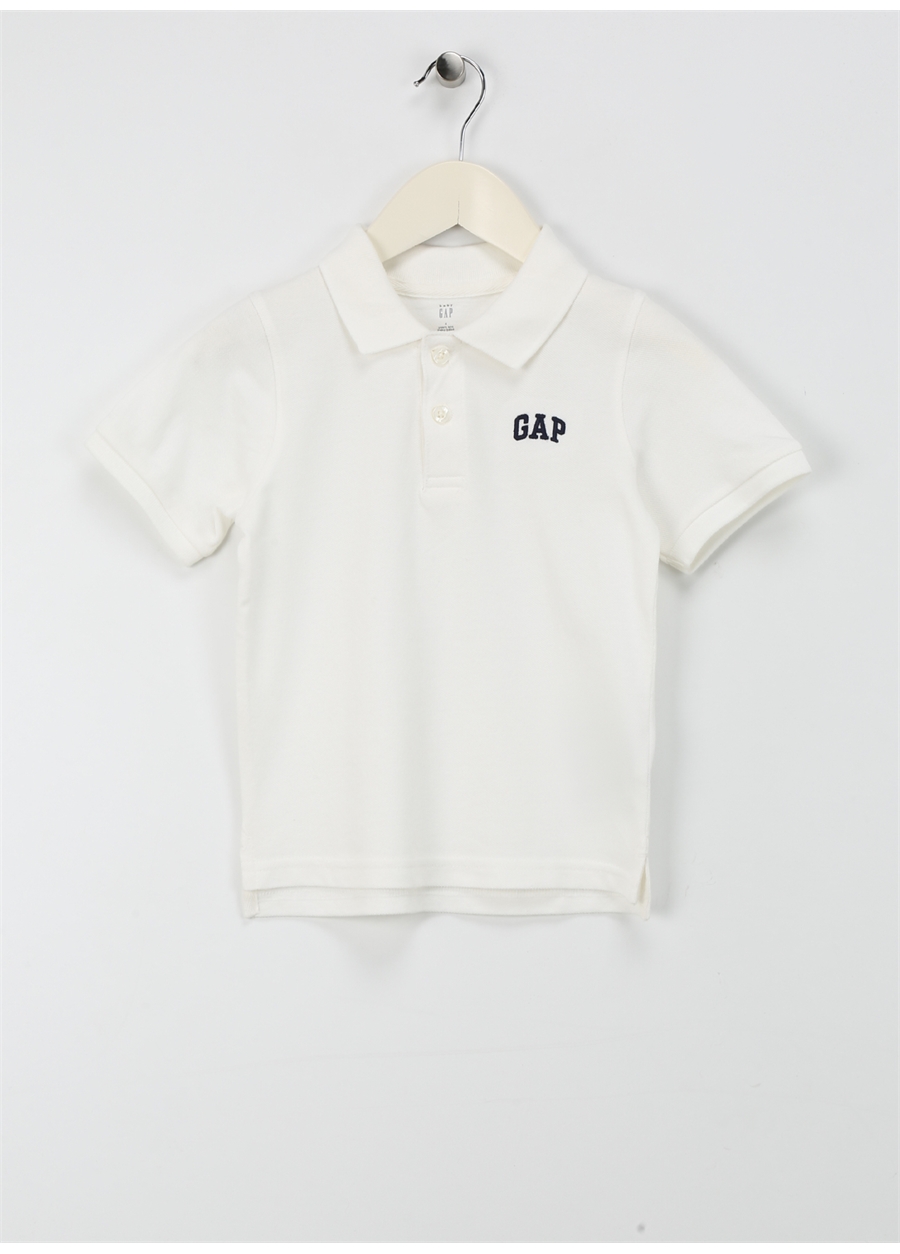 Gap Düz Beyaz Erkek Polo T-Shirt 857486