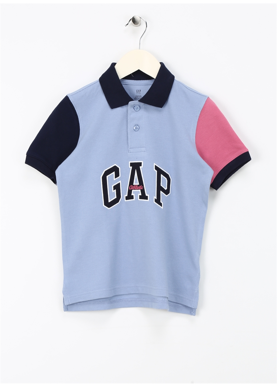 Gap Düz Mavi Erkek Çocuk Polo T-Shirt 874446