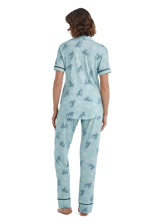 Blackspade Baskılı Açık Mavi Kadın Pijama Takımı 51411_2