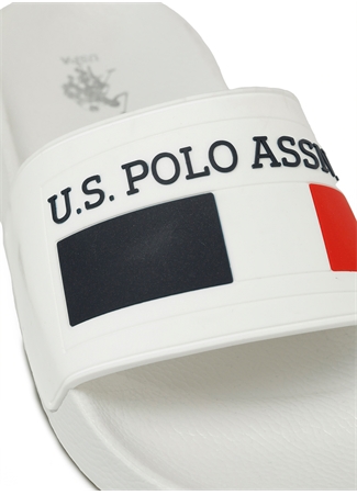 U.S. Polo Assn. Beyaz Erkek Terlik NICO 4FX_6