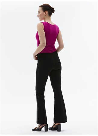 Selen Normal Bel Standart Siyah Kadın Pantolon 24YSL5185_3