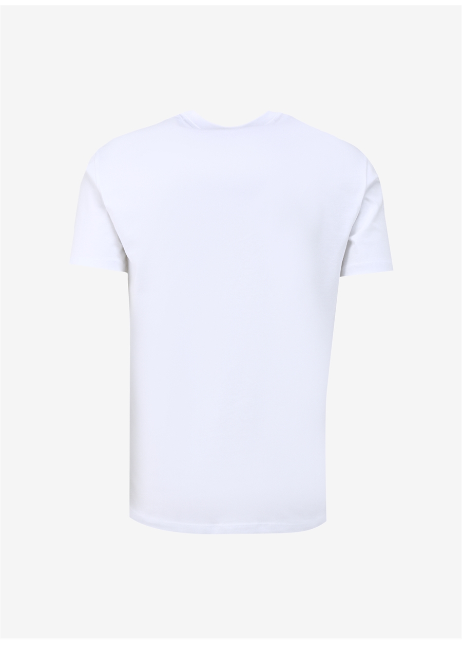 Armani Exchange Bisiklet Yaka Düz Beyaz Erkek T-Shirt 3DZTCF ZJ3VZ 1100_6