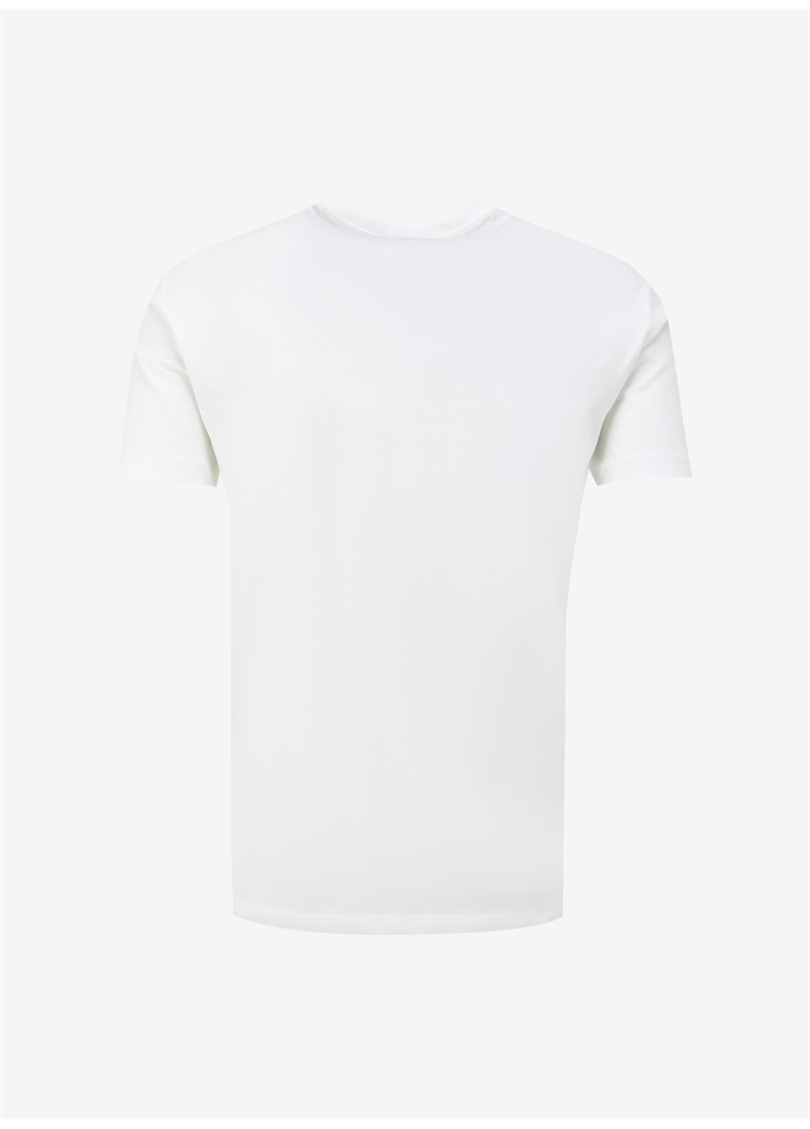 Armani Exchange Bisiklet Yaka Baskılı Kırık Beyaz Erkek T-Shirt 3DZTHV ZJBYZ 1116_6