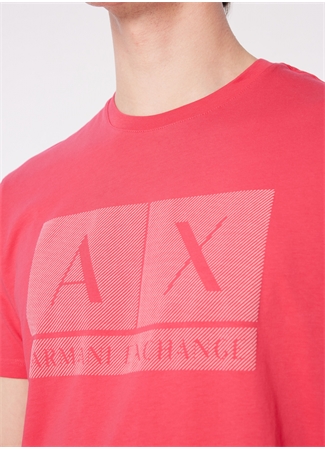 Armani Exchange Bisiklet Yaka Düz Pembe Erkek T-Shirt 3DZTCE ZJ3VZ 14BL_3